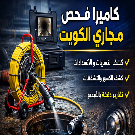 كاميرا فحص مجاري الكويت - بالكويت 52551344 - كاميرا تصوير مجاري - تصوير بايبات مجاري - فحص بايبات المجاري - كاميرا كشف خرير - تصوير بايبات الصرف